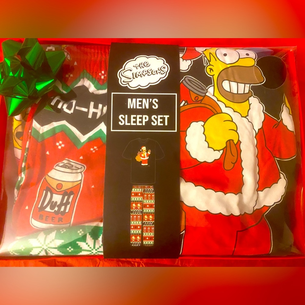 Mens Simpsons XL Pajama Set